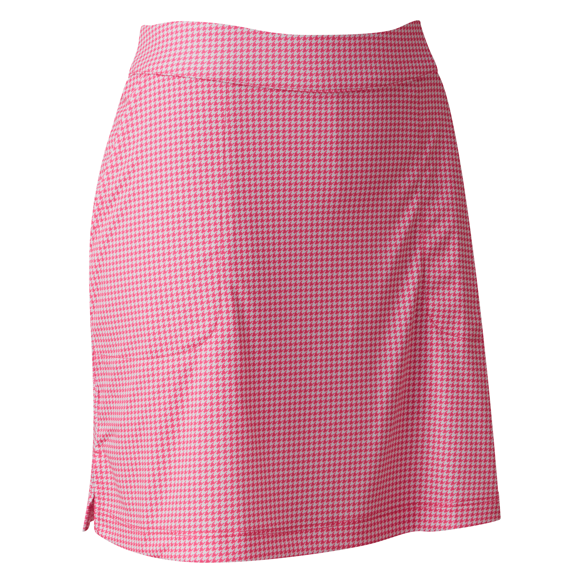 Hot Pink Houndstooth Print