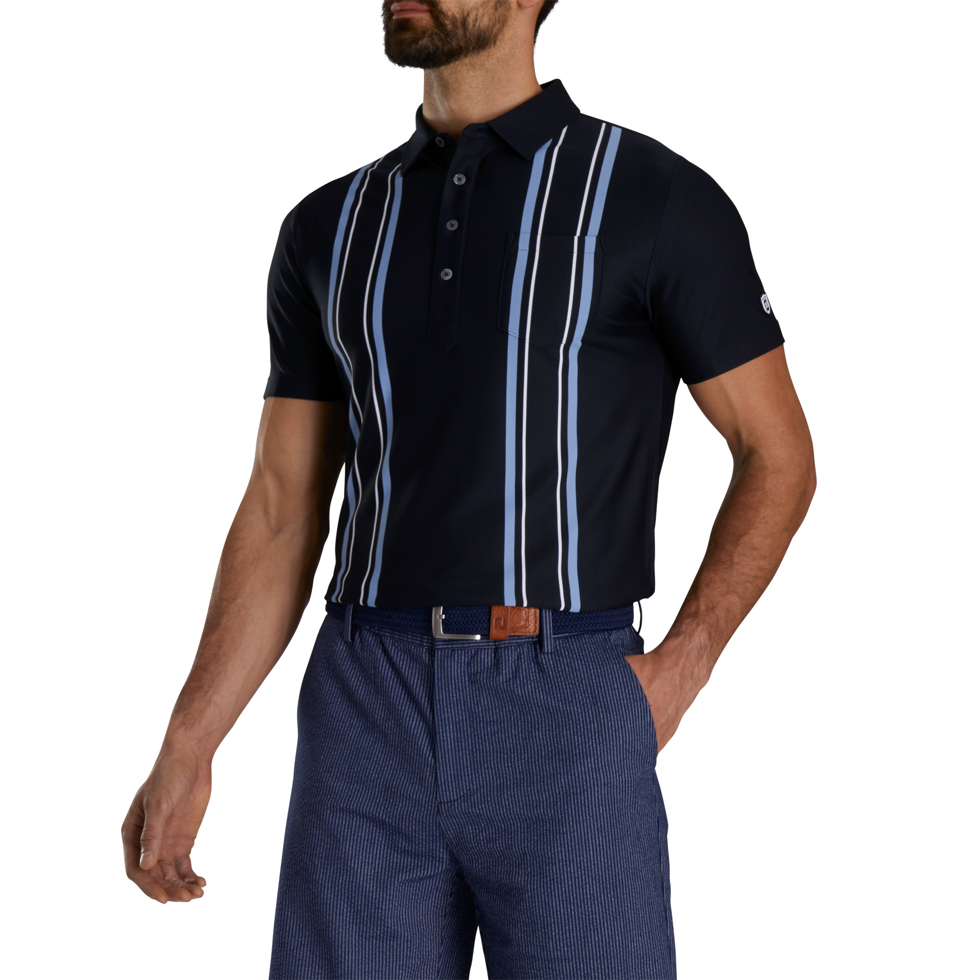 Todd Snyder Vertical Print Polo